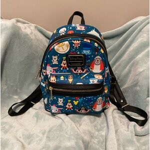 Loungefly Disney Parks Chibi Characters Attractions Mini Backpack